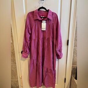 NWT Merci pink/purple dress, size L.  So cute!  Ordered the wrong size!